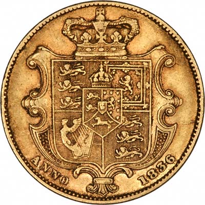 1836 Sovereign - Reverse