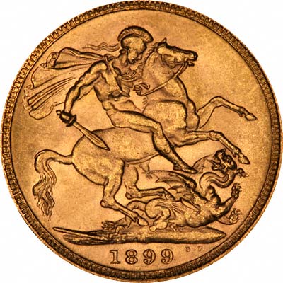 Reverse of 1899 M Sovereign