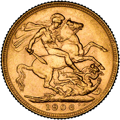 Reverse of 1906 Perth Mint  Sovereign