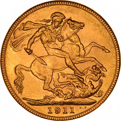 Our 1911 - S Sovereign Obverse Photograph