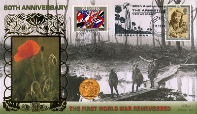 1914 Sovereign World War I - First Day Cover