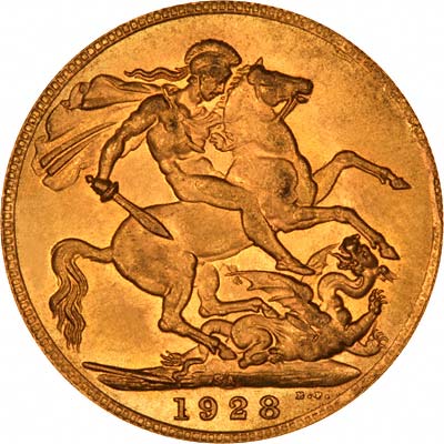 1928 SA Sovereign Pretoria Mint South Africa
