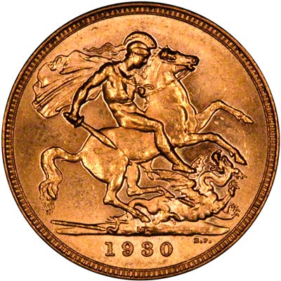Reverse of 1930 M Sovereign