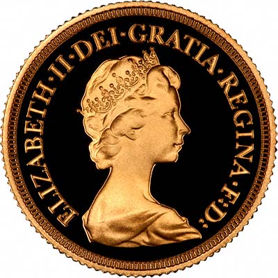 Our 1979 Proof Gold Sovereign Obverse Photograph