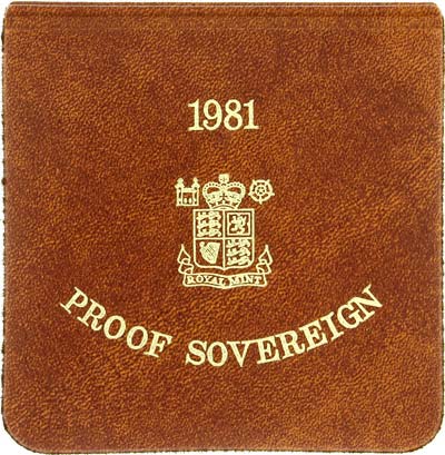 1981 Proof Sovereign in Vinyl Wallet 