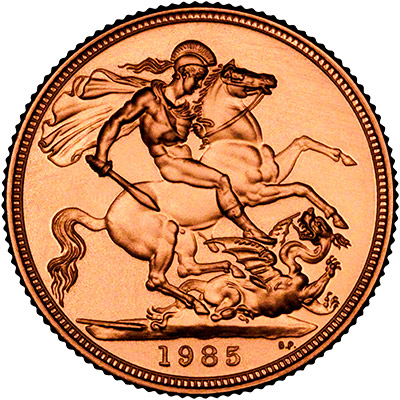 Reverse of 1985 Proof Sovereign