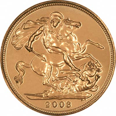 Reverse of 2003 Proof Sovereign