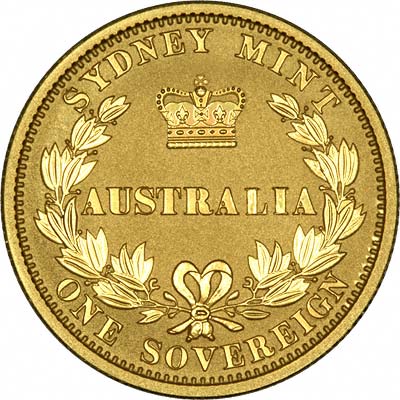 Reverse of 2005 Australian Sovereign