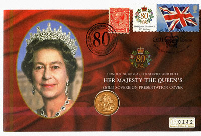 2006 Sovereign - Queen's 80th Birthday - First Day Cover