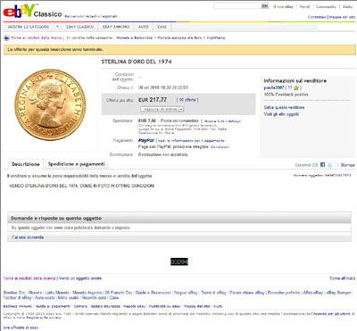 paola3507 1974 Gold full sovereign Elizabeth II eBay Auction Listing