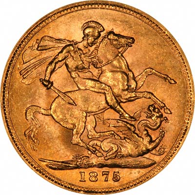 Reverse of 1821 George IV Sovereign