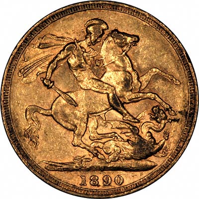 Reverse of First Type Victoria Jubilee Sovereign