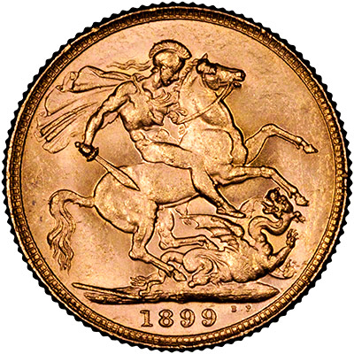 Reverse of 1899 P Sovereign
