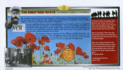 1914 Sovereign World War I - First Day Cover
