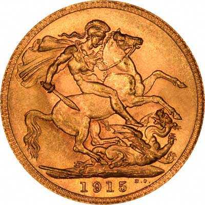 Our 1915 London Mint Sovereign Reverse Photograph