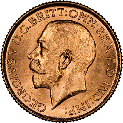 Obverse of 1917 Sovereign