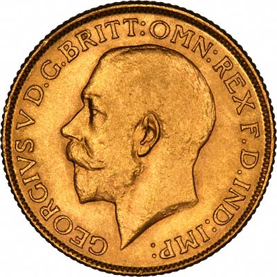 Obverse of 1914 Gold Sovereign