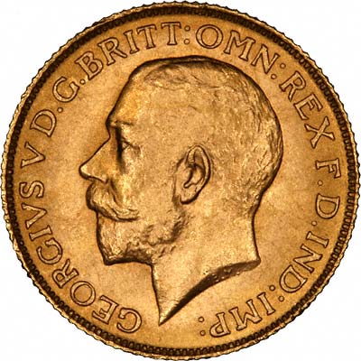 Obverse of 1925 Sovereign