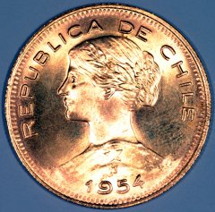 1954 Chile 100 Pesos