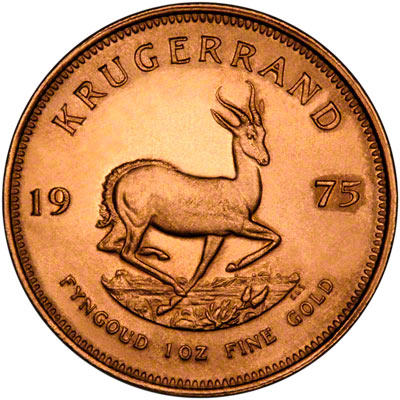 Reverse of 1975 South African Krugerrand