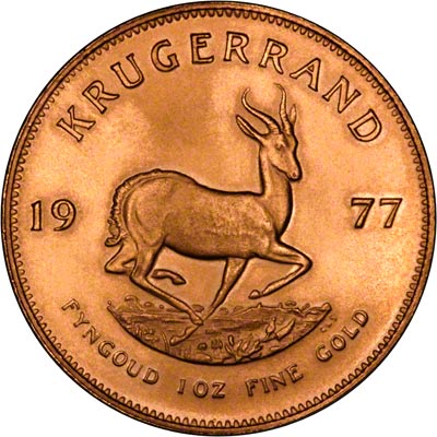 Reverse of 1977 South African Krugerrand