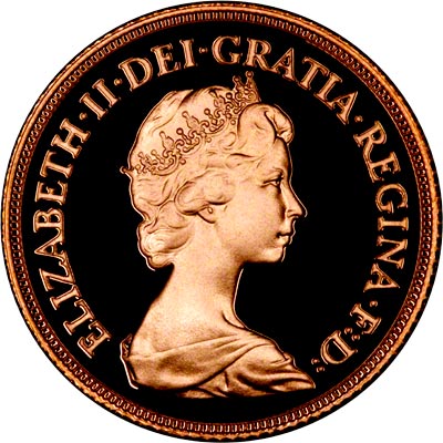 Obverse of 1981 Proof Sovereign