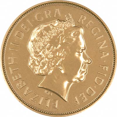 Obverse of 2007 Uncirculated Sovereign