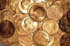 Pile of Victorian Young Head Sovereigns