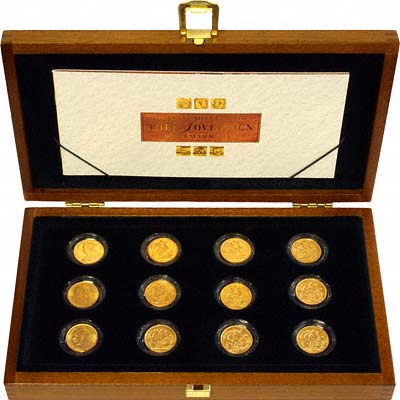 Three Monarchs The Sovereign Mintmark Set by The Royal Mint